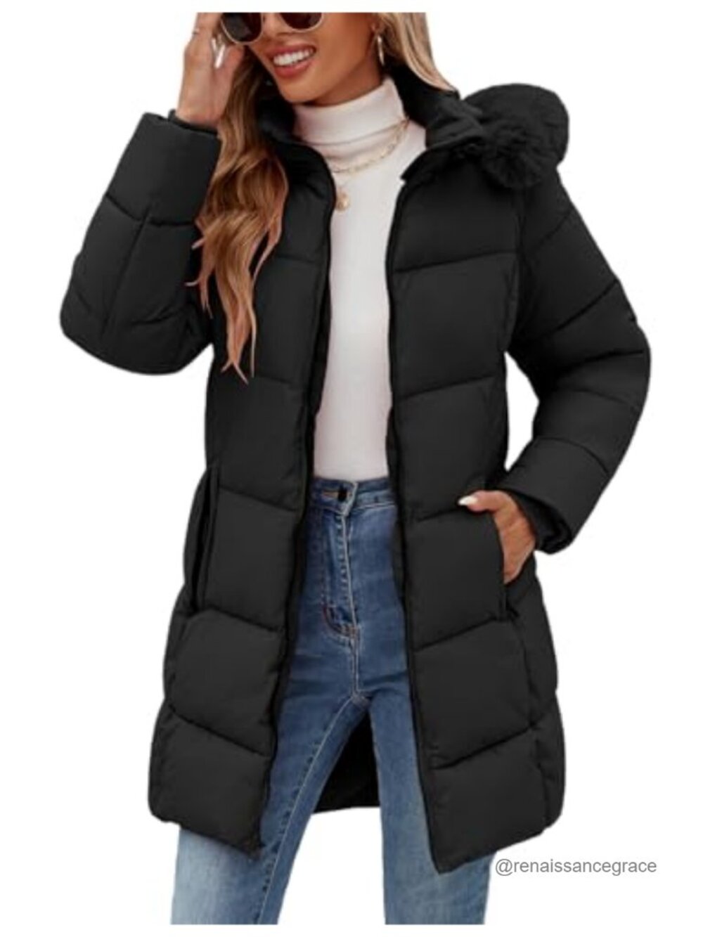 Women's Thicken Warm Hooded Puffer Parka Winter Coat Outwear